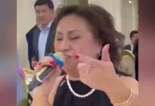 59-летняя женщина зачитала рэп на шымкенсткой свадьбе и стала популярной