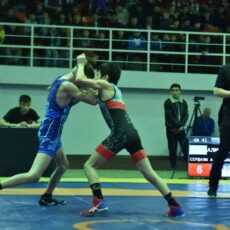 Чемпионат Казахстана по борьбе проходит в Шымкенте