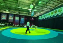 Чемпионат по қазақ күресі проходит в Шымкенте