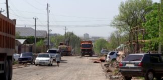 Шымкентцы жалуются на неудобства в ходе строительства дороги