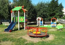 Как строят детские площадки в Аль-Фарабийском районе