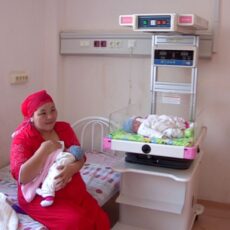 Журналисты встретились с мамой тройняшек