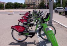 В Кентау реализовали социальный проект Велобайк