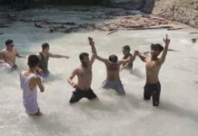 Появилось видео за несколько мгновений до трагедии в каньоне Аксу