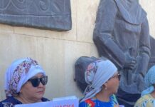 Мирный митинг за снижение пенсионного возраста прошел в Шымкенте