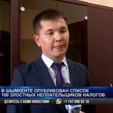 В Шымкенте опубликован список 100 злостных неплательщиков налогов