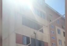 Полицейский вытащил из огня мужчину с инвалидностью и ребенка