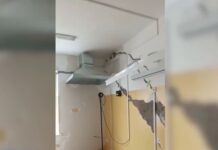 Новая школа в Туркестанской области покрылась трещинами