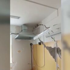 Новая школа в Туркестанской области покрылась трещинами