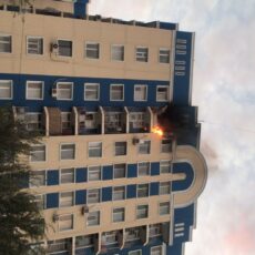 Пожар в Шымкенте