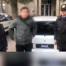 У шымкентца на авто вместо госномера красовалась надпись «МВД»