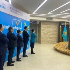 Президентские выборы в Шымкенте стартовали с гимна