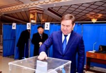 Аким Шымкента Мурат Айтенов проголосовал на выборах