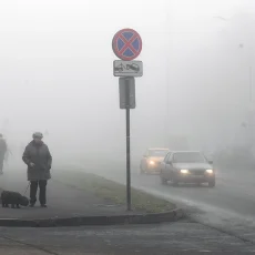 Густой туман накрыл южный мегаполис