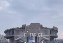 Дворец бракосочетания в Шымкенте разбирают по частям