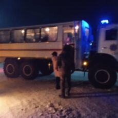 Рейсовый автобус с 34 пассажирами застрял в Шымкенте