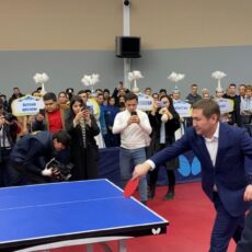 Чемпионка Азии по настольному теннису обыграла акима Шымкента