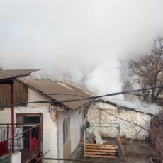 Частный дом сгорел в Шымкенте