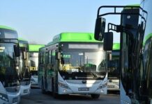 В Шымкенте добавлено 12 дополнительных автобусов для сокращения интервалов автобус
