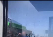 Пробка на дорогах Шымкента стала причиной драки (видео)