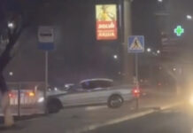 Погоня за угонщиком-лихачом попала на видео