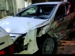 Пошел на обгон: В Шымкенте столкнулись сразу 6 автомобилей