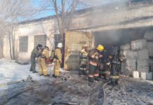 Цех по переработке хлопка горел в Шымкенте Пожар в цехе по переработке хлопка