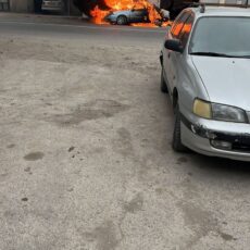 В Шымкенте дотла сгорел автомобиль
