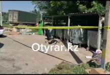 Труп мужчины найден возле мусорного бака в Шымкенте