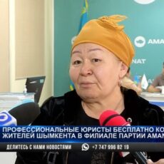 Профессиональные юристы бесплатно проконсультировали жителей Шымкента