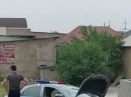 Патрульный автомобиль попал в аварию в Шымкенте