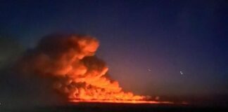 Кадрами бущующего пожара делятся жители пригорода Семея