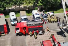 Пожарно-тактические учения прошли на территории общежития в Шымкенте