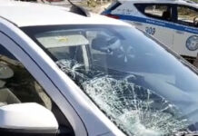 Попавшая под колеса патрульной машины женщина скончалась в Шымкенте