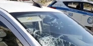 Женщину с ребенком сбила патрульная машина в Шымкенте