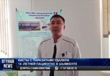 Кисты с паразитами удалили 14-летней девочке в Шымкенте