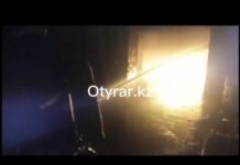 Пожар случился в индустриальной зоне «Ордабасы» в Шымкенте