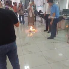 Самоподжог пытались устроить в прокуратуре Шымкента