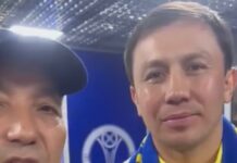 Геннадий Головкин передал привет акиму Шымкента