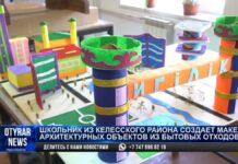 Макеты из мусора создает ученик из Келесского района