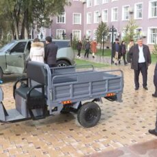 Отечественный трицикл испытали в Шымкенте