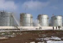 В Шымкенте прошли учения на нефтеперерабатывающем заводе