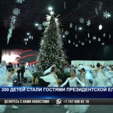 В Шымкенте зажглись огни президентской елки для 300 детей