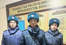 Шымкентские гвардейцы спасли девушку