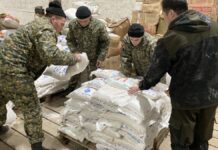 Паводки в ЗКО: гвардейцы из Шымкента продолжают помогать в противопаводковых мероприятиях