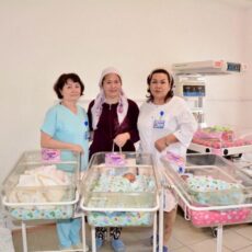 Тройня родилась в Туркестанской области