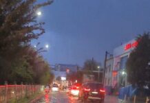 Проливные дожди затопили улицы и бизнес-объекты Шымкента