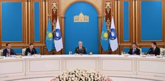 Выступление президента началось на сессии Ассамблеи народа Казахстана