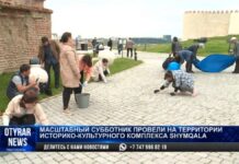 Масштабный субботник провели на территории комплекса Shymqala