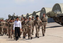 Школьники побывали в войсковой части Шымкента